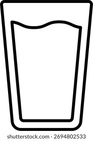 Beba el diseño del Vector de agua en estilo moderno, hidratación y concepto de consumo de agua limpia, ilustración de estilo de vida saludable. Icono de línea