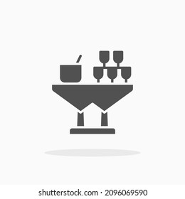 Drink Wedding icon. Solid or glyph style. Vector illustration. Enjoy this icon for your project.