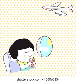 Drink Well Travel Often Character Paper Note illustration