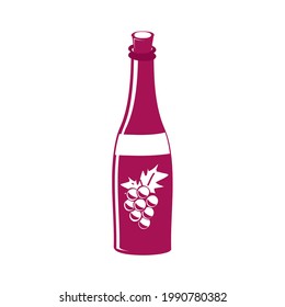 drink wine bottle isolated icon