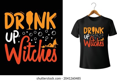 BEBER TIENE Camiseta Halloween. Camiseta de bebida de Halloween, bonita Halloween, abucheada y bebida.