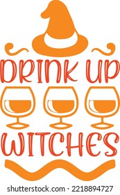 drink up witches vector file