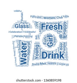 drink word cloud. tag cloud about drink.