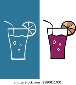 drinkable icon glass of liquid refreshment