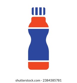 Icono del vector de botella de yogur potable. Signo de producto lácteo. Símbolo gráfico para cocinar diseño de sitio web y aplicaciones, logotipo, aplicación, interfaz de usuario