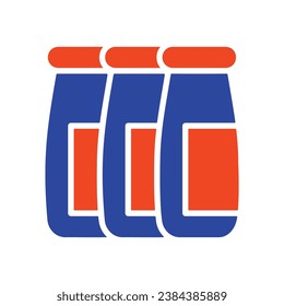 Icono del vector de botella de yogur potable. Signo de producto lácteo. Símbolo gráfico para cocinar diseño de sitio web y aplicaciones, logotipo, aplicación, interfaz de usuario
