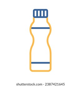 Drinkable yoghurt bottle vector icon. Dairy product sign. Graph symbol for cooking web site and apps design, logo, app, UI