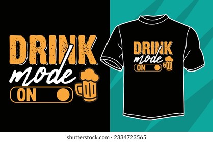 drinking beer t shirt design