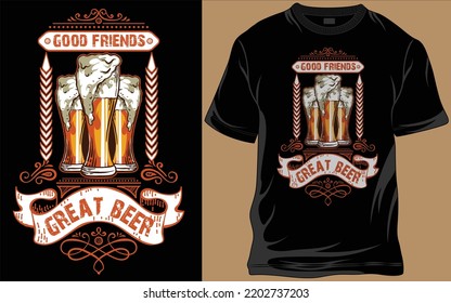 Drinking beer t shirt designs vector and image