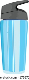 drinking bottle vector with modern cap