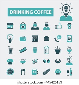iconos de café para beber
