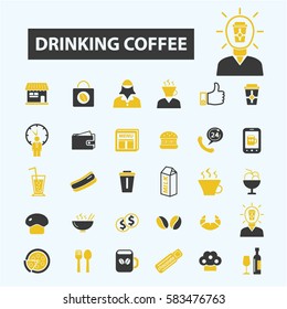 iconos de café para beber