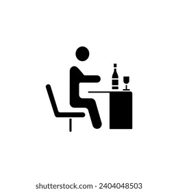 drinking concept line icon. Simple element illustration. drinking concept outline symbol design.