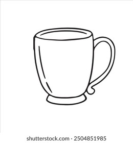 Drinking Cup Outline Drawing Illustration