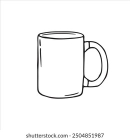 Drinking Cup Outline Drawing Illustration