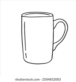 Drinking Cup Outline Drawing Illustration