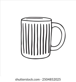 Drinking Cup Outline Drawing Illustration