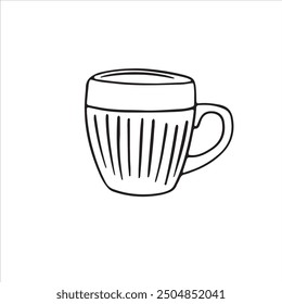 Drinking Cup Outline Drawing Illustration