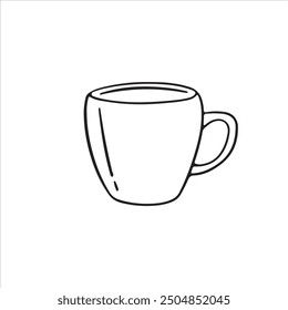 Drinking Cup Outline Drawing Illustration