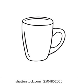 Drinking Cup Outline Drawing Illustration
