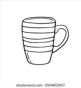 Drinking Cup Outline Drawing Illustration