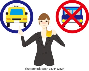 Drinking and driving is prohibited.