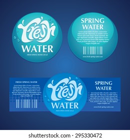 Drinking Fresh Water Label