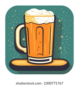 drinking glass beer icon isolated