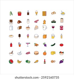Drinking glass and beverages beautiful vector icons best EPS file for Download