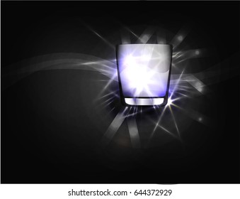 Drinking glass cup.
