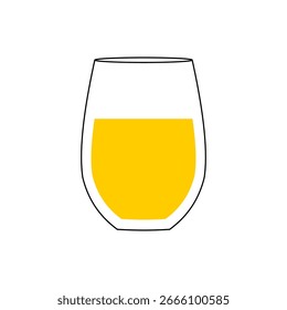 Vaso de beber, taza aislada en blanco