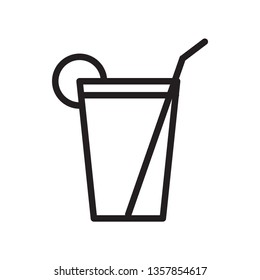 drinking glass flat icon