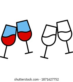 drinking glass icon isolated on white background from restaurant collection. drinking glass icon trendy and modern drinking glass symbol for logo, web, app, UI. drinking glass icon simple sign. 