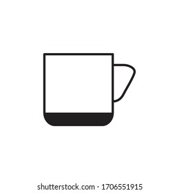 Drinking Glass Icon Vector Design Template