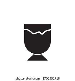 Drinking Glass Icon Vector Design Template
