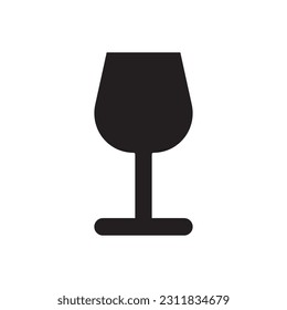 drinking glass icon vector template illustration logo design