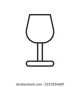 drinking glass icon vector template illustration logo design