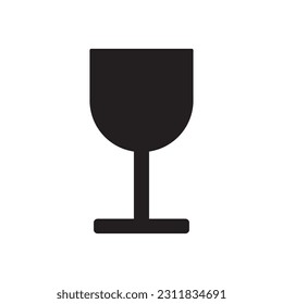 drinking glass icon vector template illustration logo design