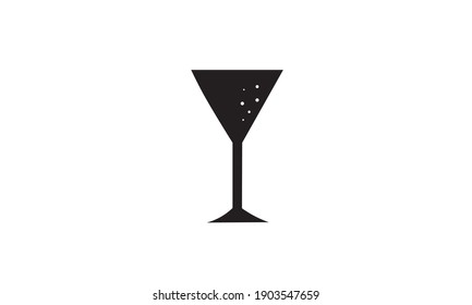 Drinking glass - mug on white background. Vector drawing.