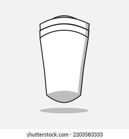 drinking glass for sports, vector logo icon