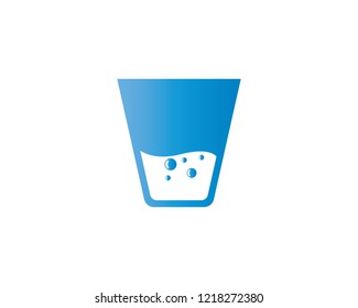 Drinking glass vector illustration