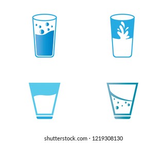 Drinking glass vector illustration