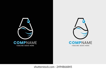 Drinking glass, whiskey bar party glass, water simple café cup fresh hotel restaurant logo design sample idea