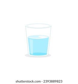 Drinking glass with white background icons vector.