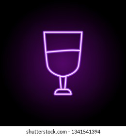 drinking icon. Elements of Web in neon style icons. Simple icon for websites, web design, mobile app, info graphics