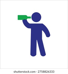 drinking icons simple colred vector