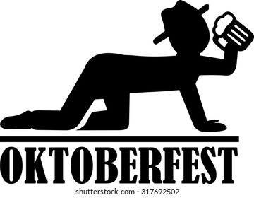 Drinking man oktoberfest