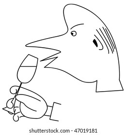 the drinking men