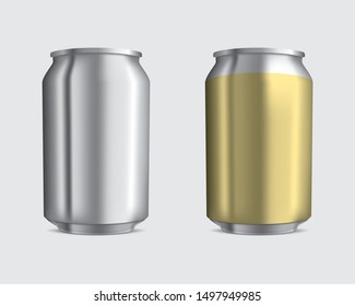 Drinking mockup aluminum packaging for design 