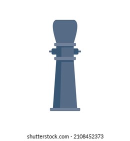 Drinking pillar icon. Flat illustration of drinking pillar vector icon isolated on white background